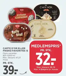 MENY Carte D'Or eller Frisko Favorites tilbud