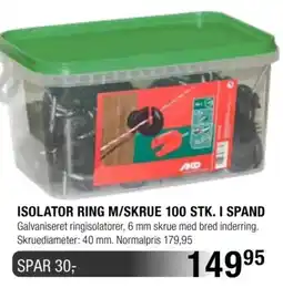 Land & Fritid Ako isolator ring m/skrue tilbud