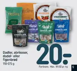 REMA 1000 Dadler abrikoser dadel- eller figenbrød tilbud