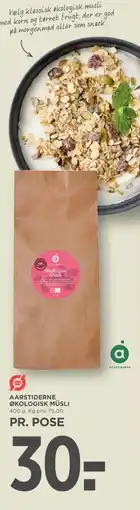 MENY Aarstiderne økologisk müsli tilbud