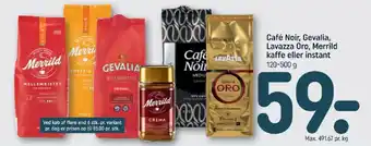 Café Noir, Gevalia, Lavazza Oro, Merrild kaffe eller instant