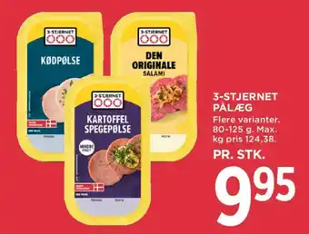 MENY 3-stjernet pålæg tilbud