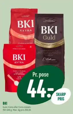 Min Købmand BKI Guld, Extra eller Extra instant tilbud