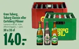 Min Købmand Grøn Tuborg Tuborg Classic Carlsberg Pilsner tilbud