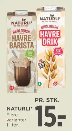 MENY Naturli' havre barista tilbud