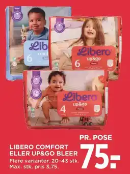 MENY Libero comfort eller up&go bleer tilbud