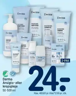 REMA 1000 Derma Ansigts- eller kropspleje tilbud
