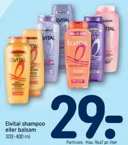 REMA 1000 Elvital shampoo eller balsam tilbud
