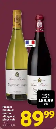 Løvbjerg prosper maufoux macon villages el. pinot noir tilbud