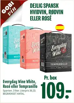 Min Købmand Everyday Wine White, Rosé eller Tempranillo tilbud