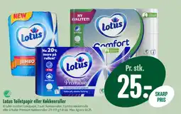 Min Købmand Lotus Toilet Papir Eller Køkkenruller tilbud