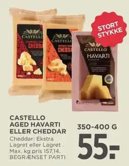 MENY Castello aged havarti eller cheddar tilbud