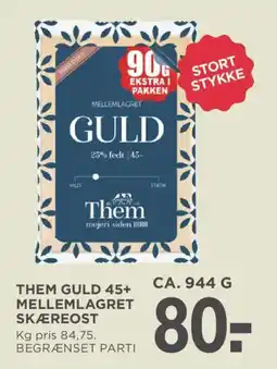 MENY Them mellemlagret skæreost tilbud