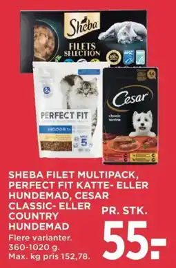 MENY Sheba perfect fit katte- eller hundemad cesar classic- eller country hundemad tilbud