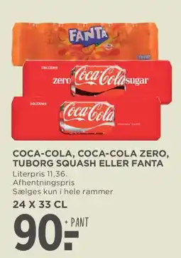 MENY Coca-Cola, Coca-Cola Zero, Tuborg Squash eller Fanta tilbud