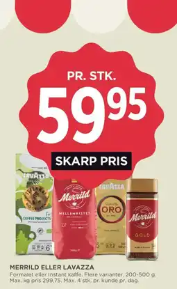 MENY Merrild eller Lavazza tilbud
