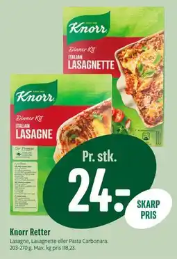 Min Købmand Knorr Retter tilbud