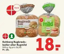 SPAR Kohberg Rugbrødsboller eller Rugmild tilbud