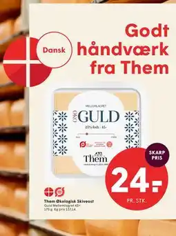 SPAR Them Økologisk Skiveost tilbud