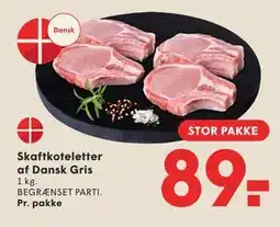SPAR Skaftkoteletter af Dansk Gris tilbud