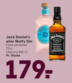 SPAR Jack Daniel’s eller Malfy Gin tilbud