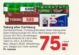 SPAR Tuborg eller Carlsberg tilbud