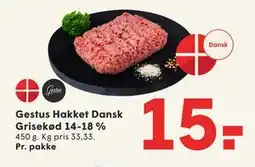 SPAR Gestus Hakket Dansk Grisekød 14-18 % tilbud