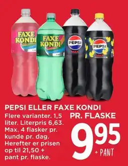 MENY PEPSI ELLER FAXE KONDI tilbud
