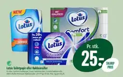 Min Købmand Lotus Toiletpapir eller Køkkenruller tilbud