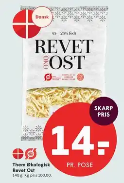 SPAR Them Økologisk Revet Ost tilbud