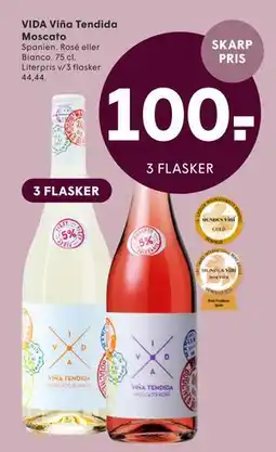 SPAR VIDA Viña Tendida Moscato tilbud