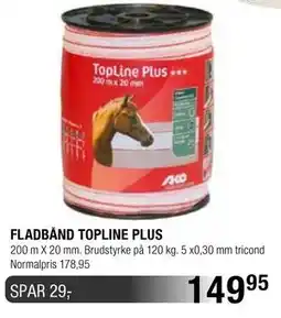 Land & Fritid FLADBÅND TOPLINE PLUS tilbud