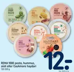 REMA 1000 REMA 1000 pesto, hummus, aioli eller CasAmore haydari tilbud
