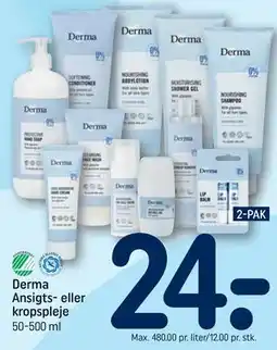 REMA 1000 Derma Ansigts- eller kropspleje tilbud