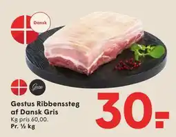 SPAR Gestus Ribbenssteg af Dansk Gris tilbud