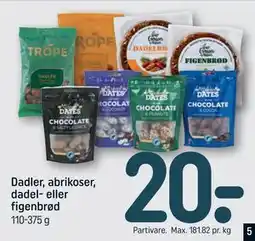 REMA 1000 Dadler, abrikoser, dadel- eller figenbrød tilbud