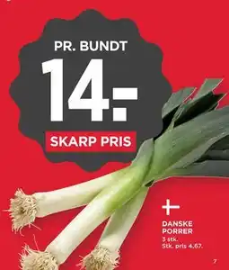MENY DANSKE PORRER tilbud