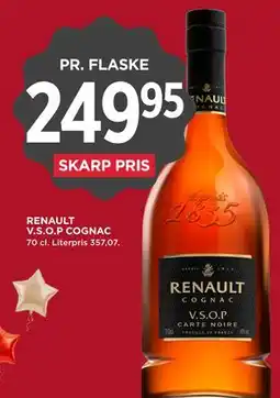 MENY RENAULT V.S.O.P COGNAC tilbud