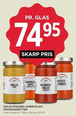 MENY DELIKATESSEN ANBEFALER MIDDAGSRETTER tilbud