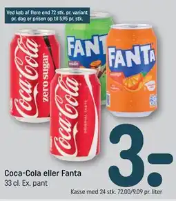 REMA 1000 Coca-Cola eller Fanta tilbud