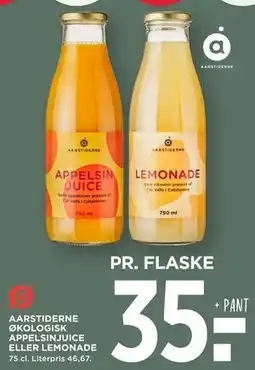 MENY AARSTIDERNE ØKOLOGISK APPELSINJUICE ELLER LEMONADE tilbud