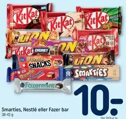REMA 1000 Smarties, Nestlé eller Fazer bar tilbud