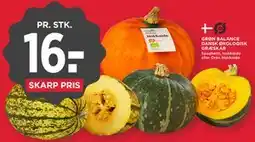 MENY GRØN BALANCE DANSK ØKOLOGISK GRÆSKAR tilbud