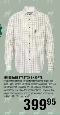 Land & Fritid MH ESTATE STRETCH SKJORTE tilbud