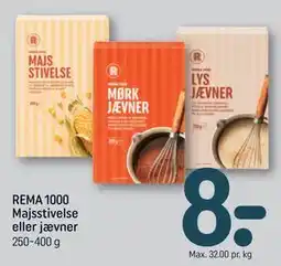 REMA 1000 REMA 1000 Majsstivelse eller jævner tilbud