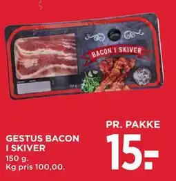 MENY GESTUS BACON I SKIVER tilbud