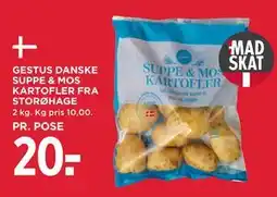 MENY GESTUS DANSKE SUPPE & MOS KARTOFLER FRA STORØHAGE tilbud