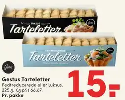 SPAR Gestus Tarteletter tilbud