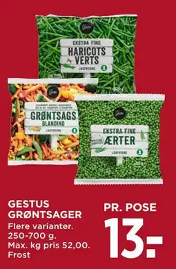 MENY GESTUS GRØNTSAGER tilbud
