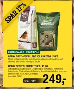Land & Fritid HOBBY FIRST AFSKALLEDE SOLSIKKEFRØ, 15 KG tilbud